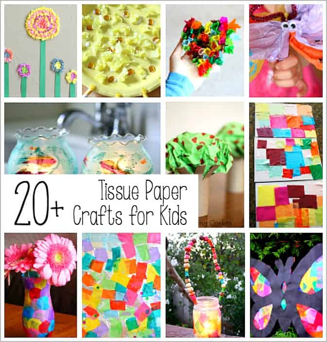 20+ Tissue Paper Crafts for Kids - Buggy and Buddy
