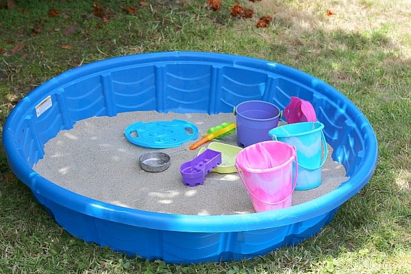 plastic pool sandbox