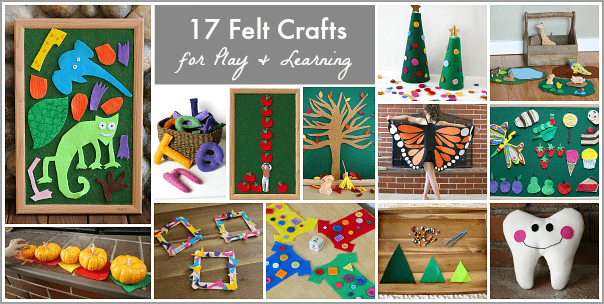 17 Felt Craft Projects for Play and Learning from Buggy and Buddy