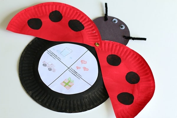 Paper Plate Ladybug Craft Inspired by Eric Carle's The Grouch Ladybug (with FREE printable)~ Buggy and Buddy