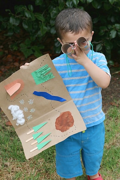 We're Going on a Bear Hunt Map and Binocular Activity for Kids~ BuggyandBuddy.com