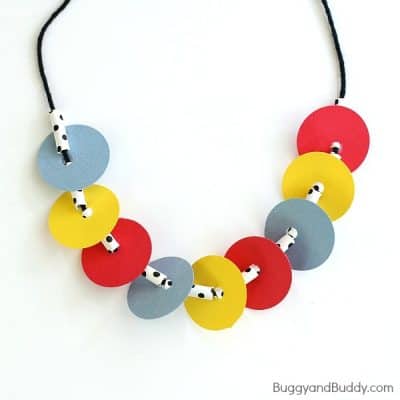 Necklace Craft for Kids Inspired by Press Here