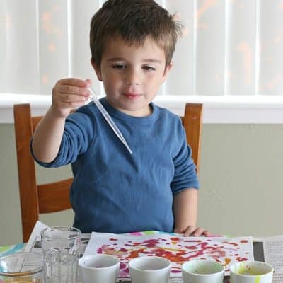 Process Art for Kids: Watercolor Paint on Felt