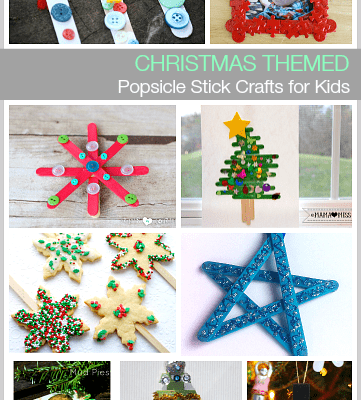 10+ Christmas Themed Popsicle Stick Crafts for Kids