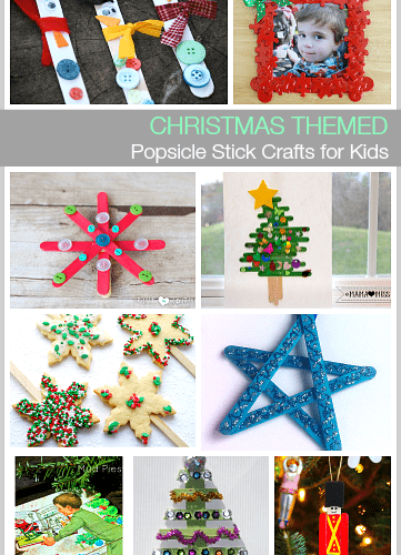 Christmas Inspired Popsicle Stick Crafts for Kids~ BuggyandBuddy.com