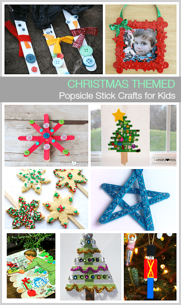 Christmas Inspired Popsicle Stick Crafts for Kids~ BuggyandBuddy.com