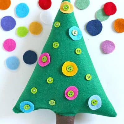 Christmas Activities for Kids: Button Christmas Tree