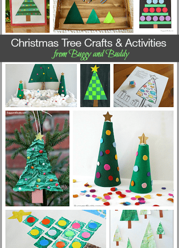 Over 10 Christmas Tree Crafts and Activities for Kids~ from BuggyandBuddy.com