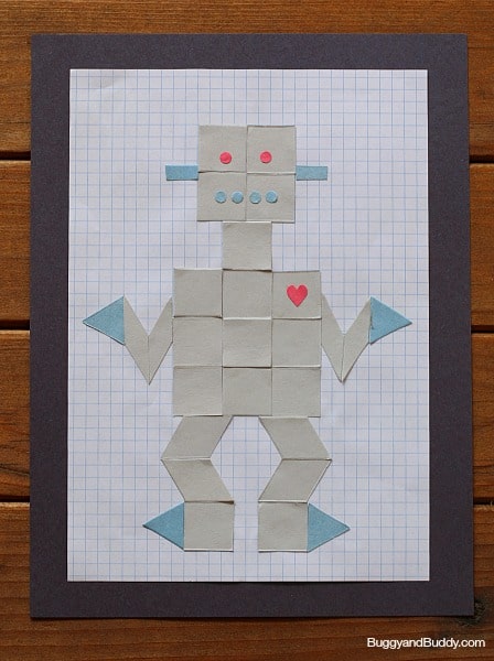robot craft using paper shapes