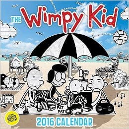 wimpy kid calendar
