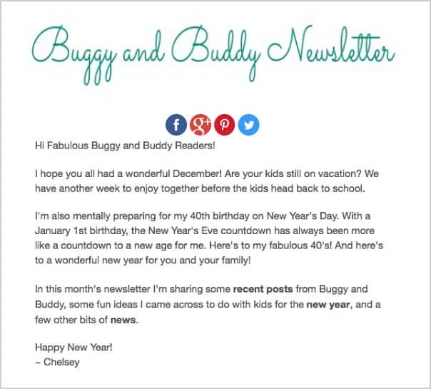 Buggy and Buddy Free Emails and Newsletters