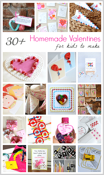 Over 30 Homemade Valentines for Kids to Make