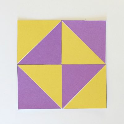Geometry for Kids: Quilt Activity Using Triangles (Free Printable)