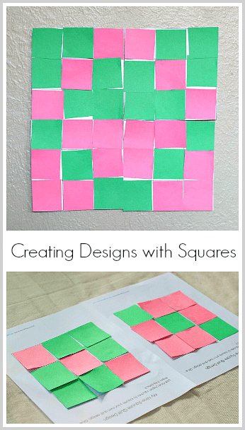 Creating Designs and Patterns with 9 square paper quilt templates! (FREE printable)~ BuggyandBuddy.com
