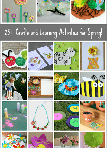 25+ Spring Crafts and Learning Activities for Kids (art, science, sensory play, and more!) ~BuggyandBuddy.com