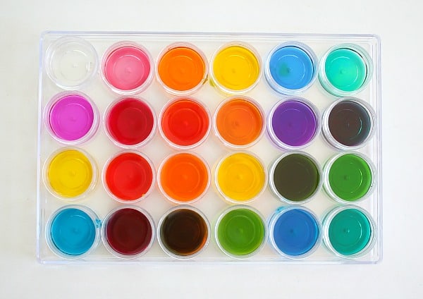 Art and Science for Kids: Mixing Colors in an Array~ BuggyandBuddy.com