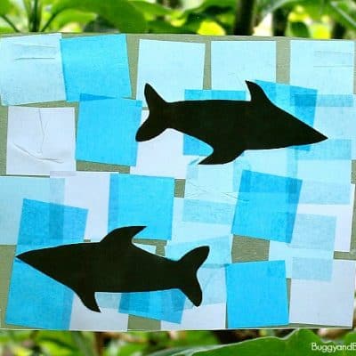 Shark Crafts for Preschoolers: Shark Suncatcher