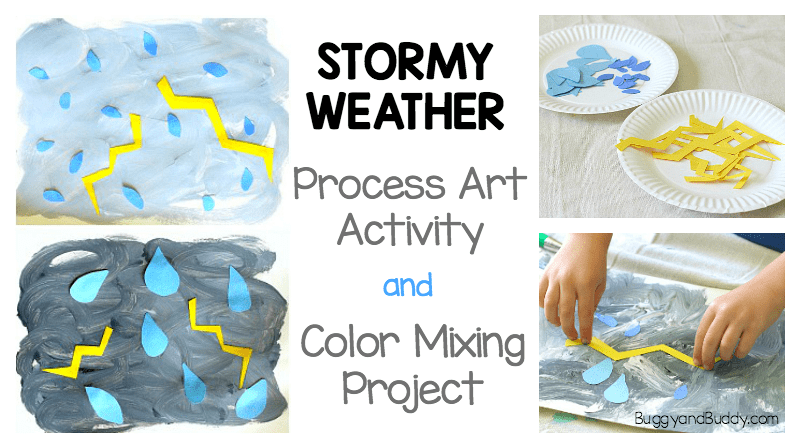 Weather Process Art Project for Kids