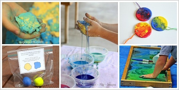 color mixing with kids
