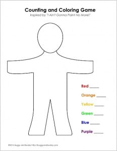 body outline for math game for kids