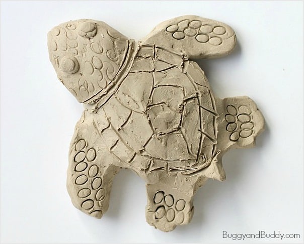 Clay Sea Turtle Art Activity for Kids - Buggy and Buddy