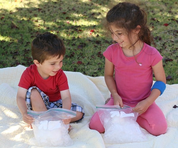 summer science for kids: how to make ice cream in a baggie (w/ free printable)