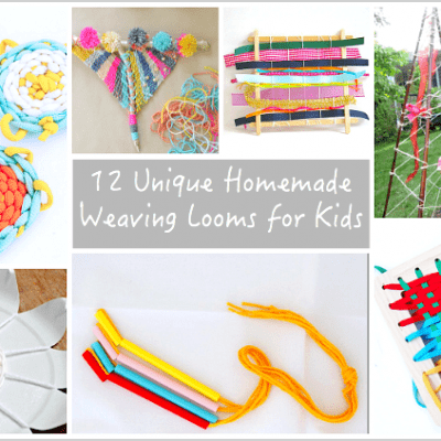 15+  Unique Homemade Looms for Weaving with Kids