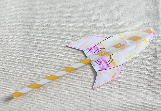 science for kids: how to make straw rockets