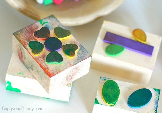 DIY Foam Stamps for Kids (Exploration Center) - Buggy and Buddy