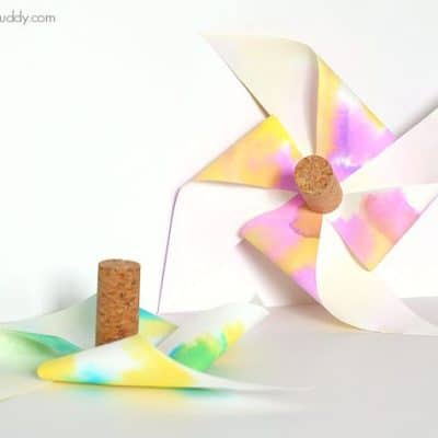 Paper Helicopter Pinwheel with Free Template
