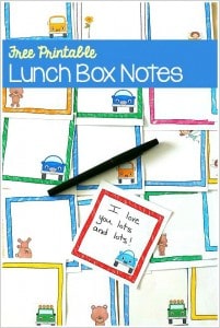 3 Free Printable Lunch Notes for Your Child's Lunch Box - Buggy and Buddy
