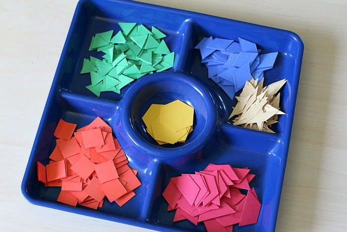 paper pattern block shapes for creating 