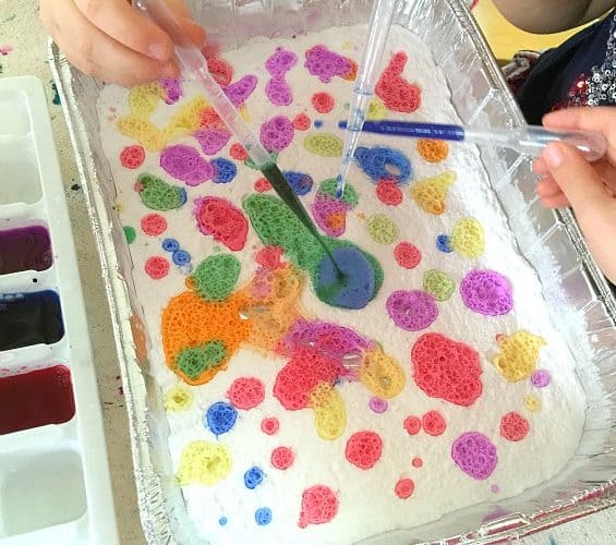Science and Art for Kids: Colorful Chemical Reactions
