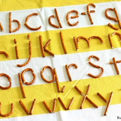 Making Letters of the Alphabet Using Pretzels