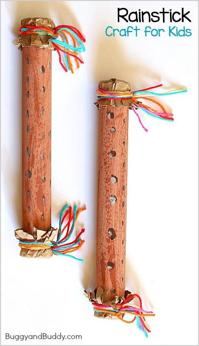 Rainstick Craft for Kids (and Science Activity)- Explore sound with a homemade instrument! ~ BuggyandBuddy.com