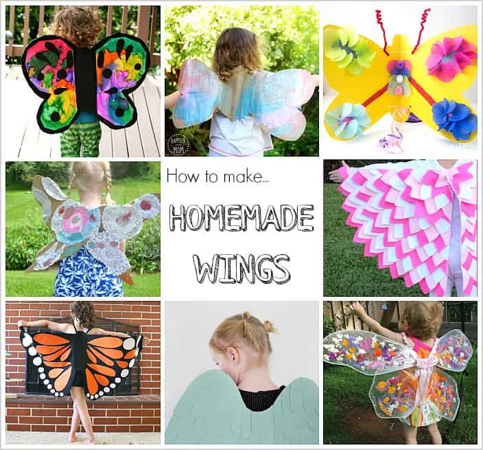 DIY Wings for Kids: Tutorials for making butterfly wings, fairy wings, bat wings, angel wings and more! 