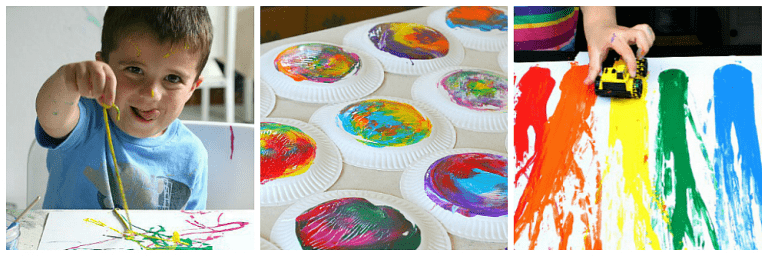 20+ Process Art Activities for Preschoolers Using Paint - Buggy and Buddy