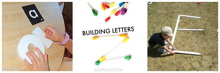 building letters of the alphabet