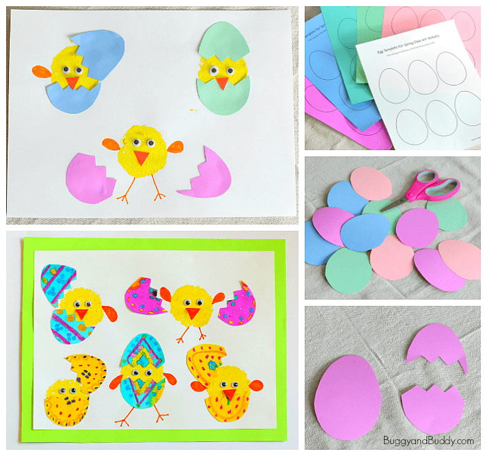 Hatching Spring Chicks Craft for Kids: Perfect art project for spring!