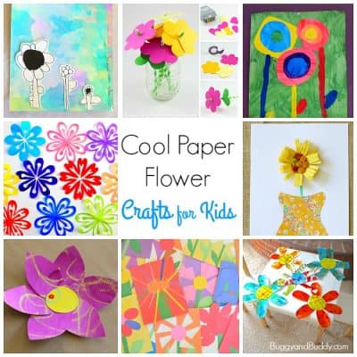 12 Cool Paper Flower Craft for Kids