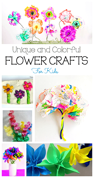 unique and colorful flower crafts for kids