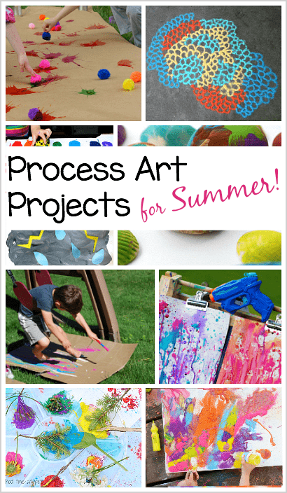Process Art Projects for Summer- Perfect for Preschoolers!