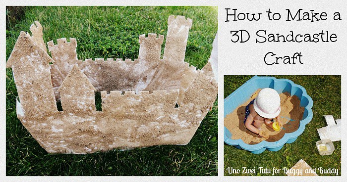 how to make a 3-d sandcastle craft using sand