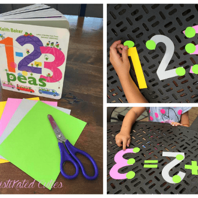 Easy PEASy Math Activity for Kids Inspired by the Book 1-2-3 Peas