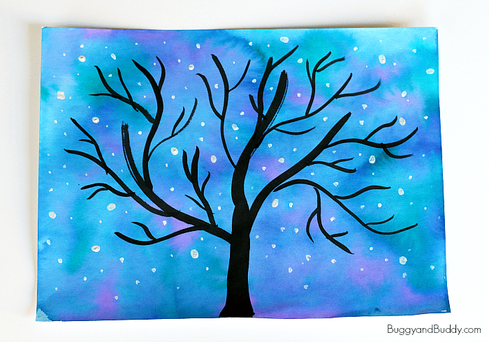 Starry Nigh Sky Art Project for Kids