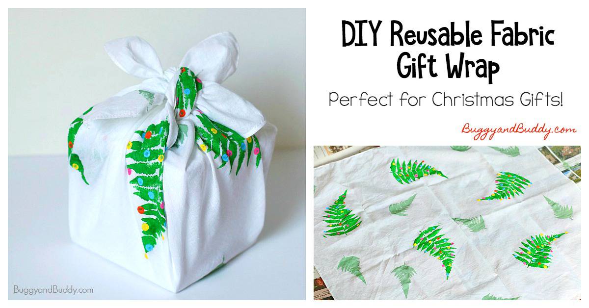 DIY Reusable Gift Wrap Using Fabric (Furoshiki)- Perfect for Christmas gift wrapping!