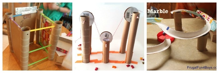science activities for kids using cardboard tubes like toilet paper rolls, paper towel rolls