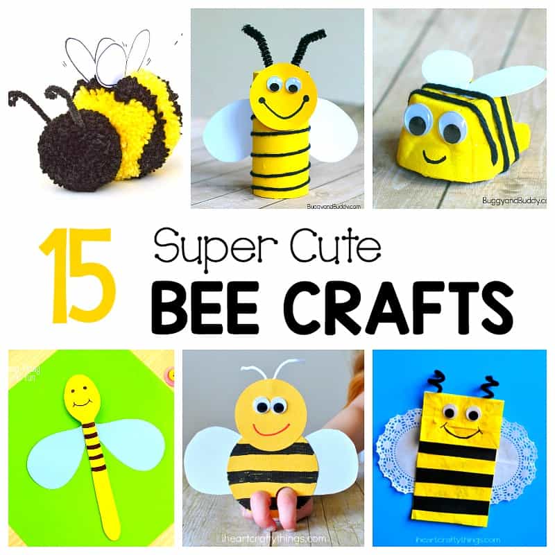 Toilet Paper Roll Bee Craft for Kids - Easy Peasy and Fun