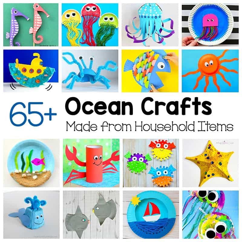 Ocean Crafts for Kids Made from Common Materials Around the House - Buggy  and Buddy