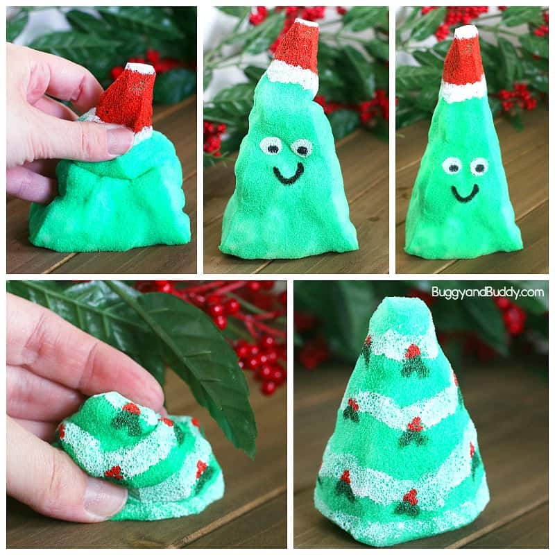 How to Make Christmas Tree Squishies Toys